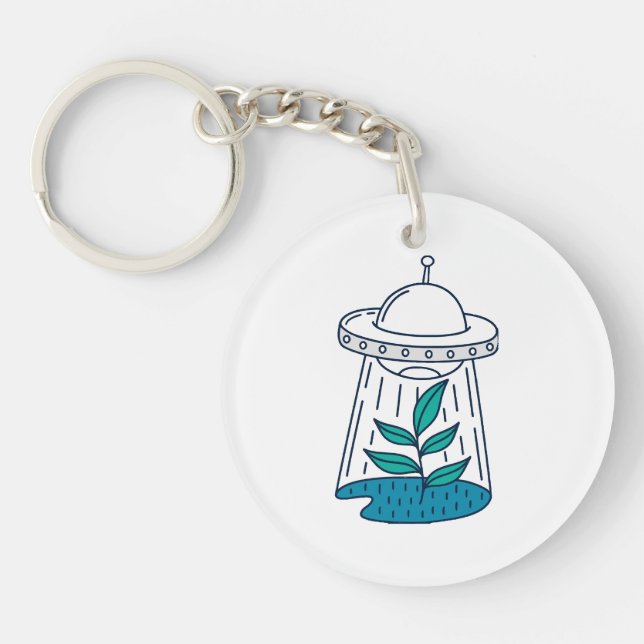 Aliens UFO Key Ring (Front)