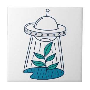 Aliens UFO Tile