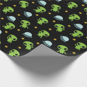 Aliens Wrapping Paper