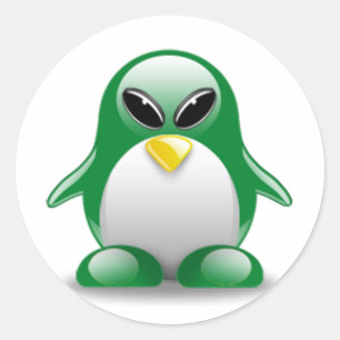 Alientux Classic Round Sticker