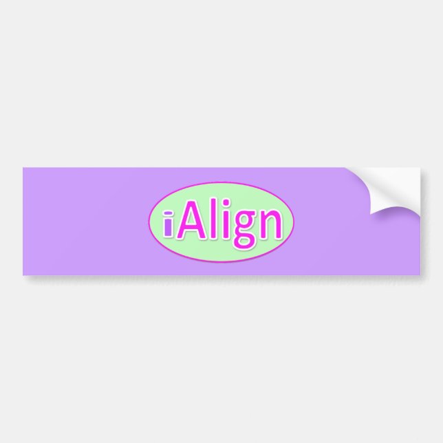 align bumper sticker (Front)