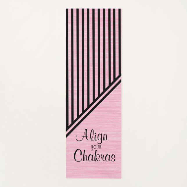 Align your Chakras Pink Yoga Mat (Front)