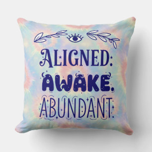Aligned Awake  Abundant Esoteric Throw Pillow