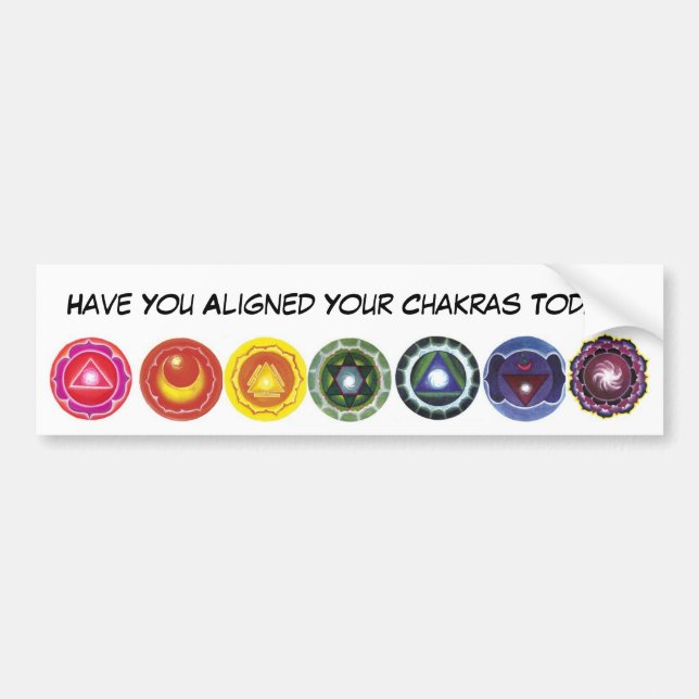 aligned chakras Bumper Sticker (Front)