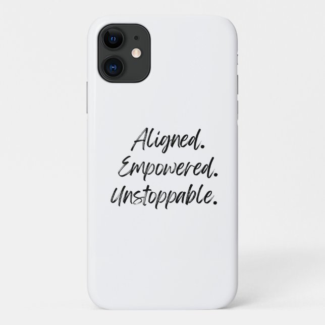 Aligned. Empowered. Unstoppable. Case-Mate iPhone Case (Back)
