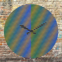 Aligned Energy | Abstract Lines Wall Clock