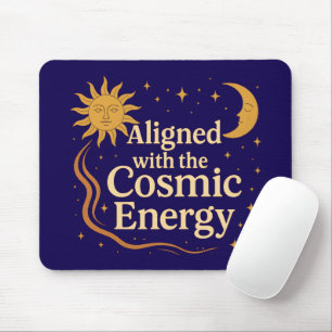 Aligned with the Cosmic Energy Boho Celestial Mouse Pad
