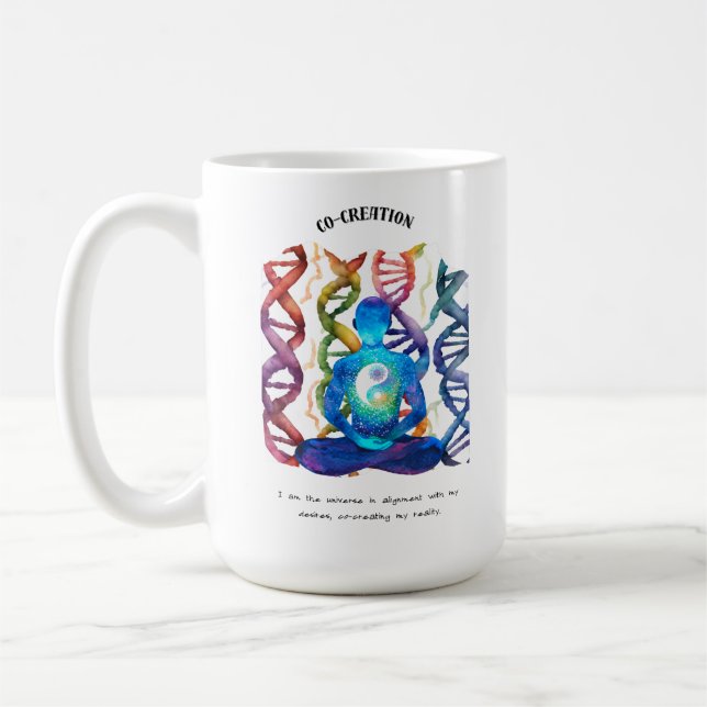 Aligned with the Universe: Co-Creating My Reality Coffee Mug (Left)