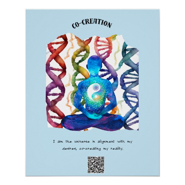 Aligned with the Universe: Co-Creating My Reality Poster (Front)
