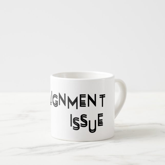 Alignment Issue Minimalist Reset Espresso Cup (Front Right)