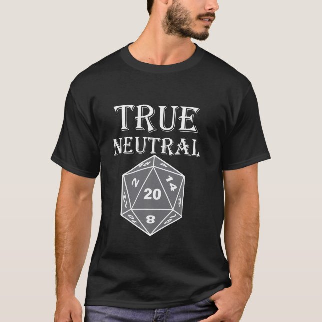 Alignment Tabletop Gaming True Neutral Alignment T-Shirt (Front)
