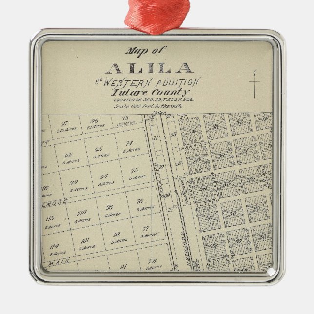 Alila Metal Tree Decoration (Front)