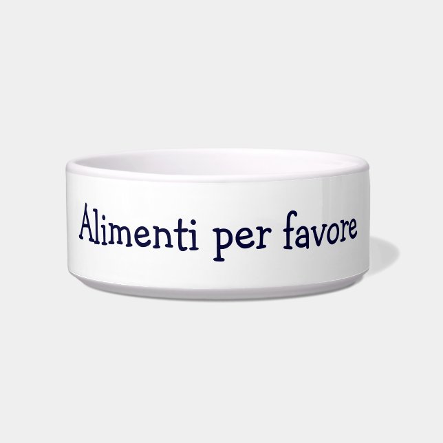 ALIMENTI PER FAVORE" ITALIAN FEED ME PLEASE! BOWL (Front)