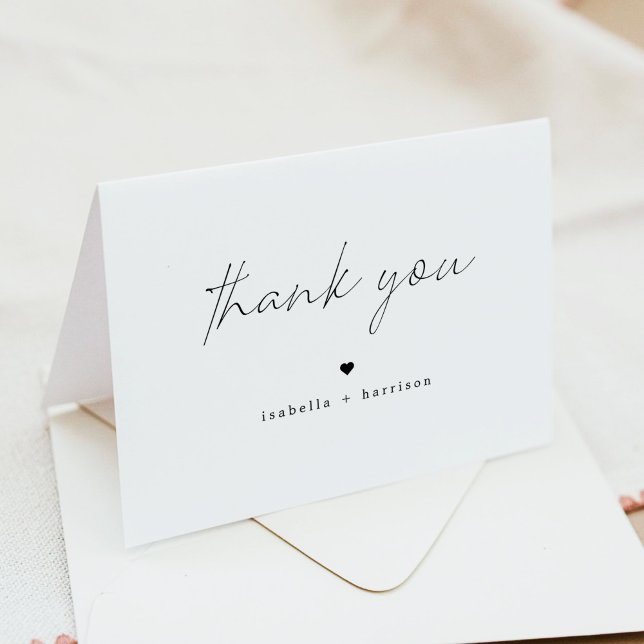 ALINA Modern Minimalist Elegant Thank You Card (Creator Uploaded)
