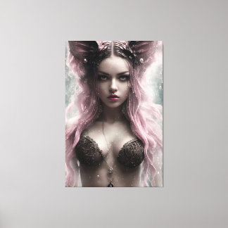 Alina The Water Fox 023 Canvas Print