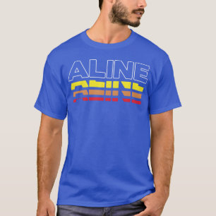 Aline First Name Funny Vintage Sunset Aline funny T-Shirt