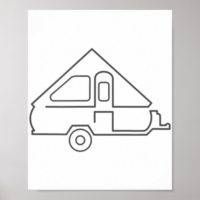 Aliner Travel Trailer A-frame Camper  Poster (Front)