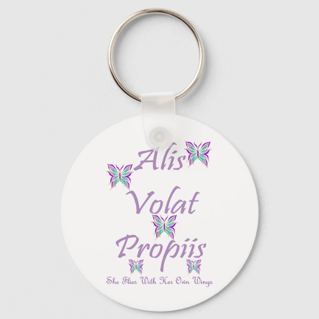 Alis Volat Propiis Key Ring (Front)