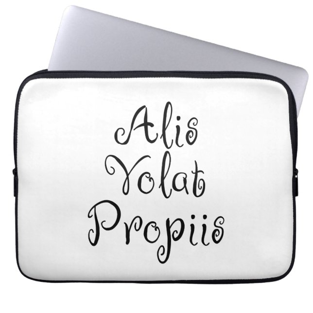 Alis Volat Propiis Laptop Sleeve (Front)