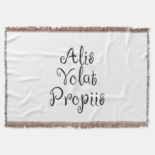 Alis Volat Propiis Throw Blanket