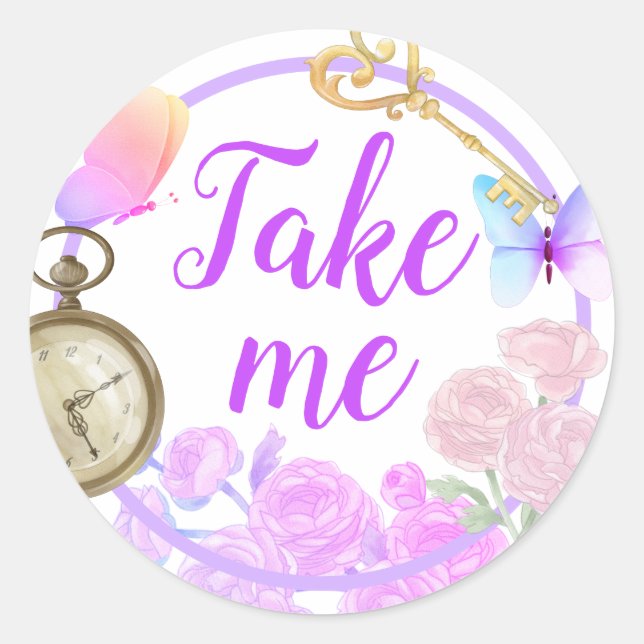 Alisa in Onederland  Classic Round Sticker (Front)