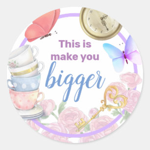 Alisa in Onederland  Classic Round Sticker
