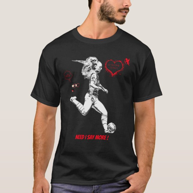 ALISHA LEHMANN WOMEN'S PRO FOOTBALL PLAYER T-Shirt (Front)