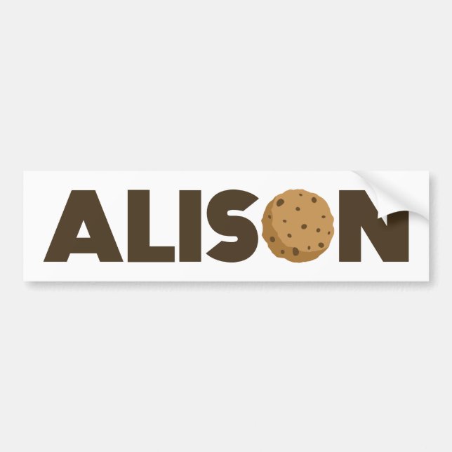 Alison cookie bumper sticker (Front)