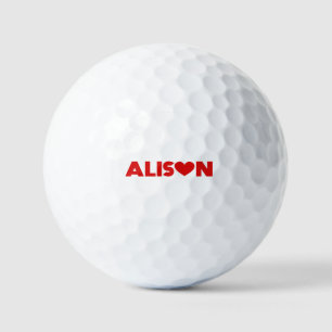 Alison Love Golf Balls
