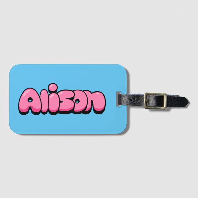 Alison Luggage Tag (Front Horizontal)