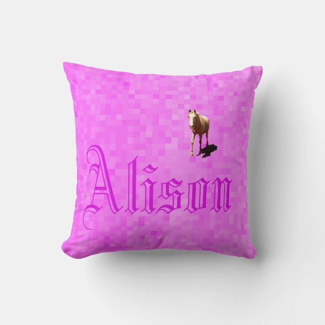 Alison Name Logo, Cushion (Front)