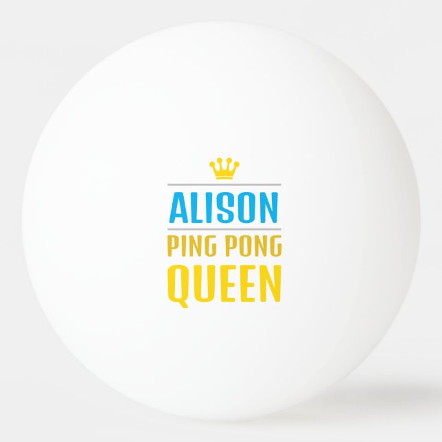 Alison Ping Pong Ball (Front)