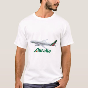 Alitalia Airlines Airbus A330 Airplane T-Shirt