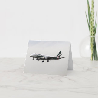 Alitalia Embraer 190 Card