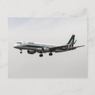 Alitalia Embraer 190 Postcard