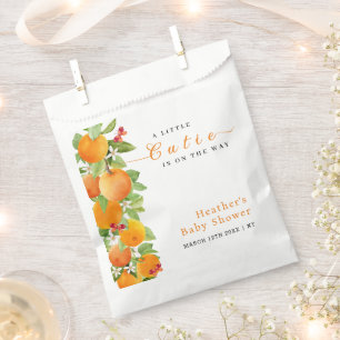 ALittle Cutie Citrus Orange Clementine Baby Shower Favour Bags