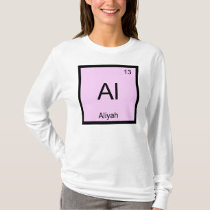 Aliyah Name Chemistry Element Periodic Table T-Shirt