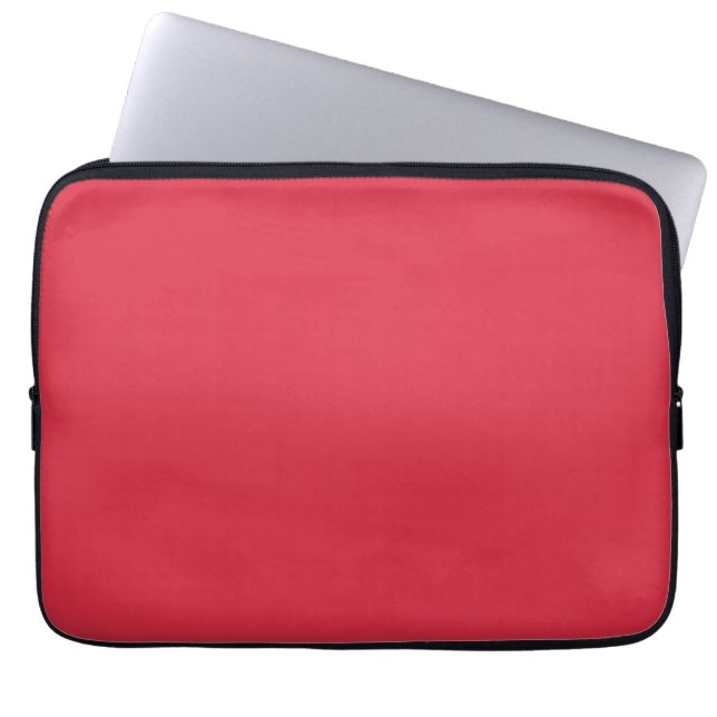 Alizarin (solid colour)  laptop sleeve (Front)