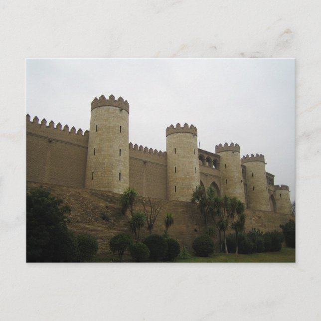Aljaferia Castle, Zaragoza, Spain Postcard (Front)