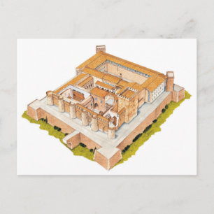 Aljaferia. Zaragoza Spain. Islamic palace Postcard