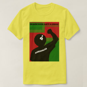 ALKEBULAN - BLACK HAIR AIN'T A CRIME v2 FRONT T-Shirt