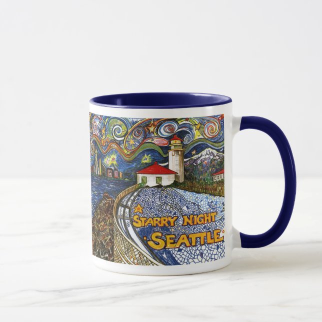 Alki Point Lighthouse Mug (Right)
