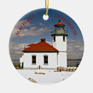 Alki Point Lighthouse, Washington Ornament