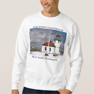 Alki Point Lighthouse, West Seattle, Washington Sweatshirt