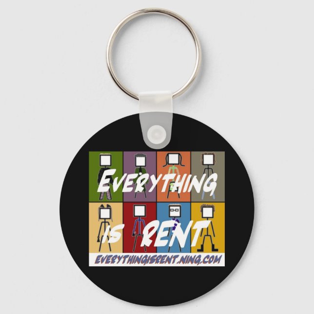 All 8 Stick Figures Keychain (Front)