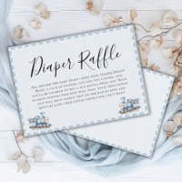All Aboard Baby Train Diaper Raffle Baby Shower