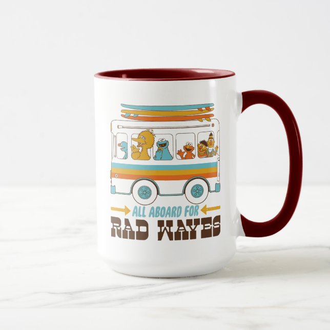 All Aboard for Rad Waves Mug (Right)