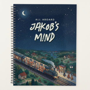 All Aboard Night Train Personalised Thought Planner