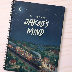 All Aboard Night Train Personalised Thought Planner