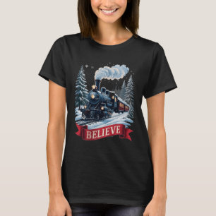 All Aboard Polar Express Christmas North Pole Xmas T-Shirt